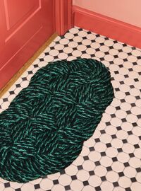 Coco Dørmatte Swirl 40x80 cm Green / Black