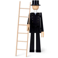 Chimney Sweeper Træfigur Sort