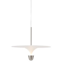 Kantarell Pendel 60 cm Aluminium / Hvit