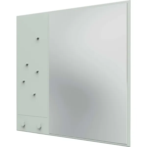 Memo Wall Mirror With Notice Board Mist