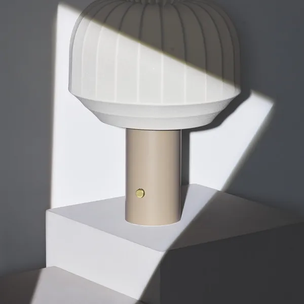 Tradition Bordslampa Grey Beige/Vit