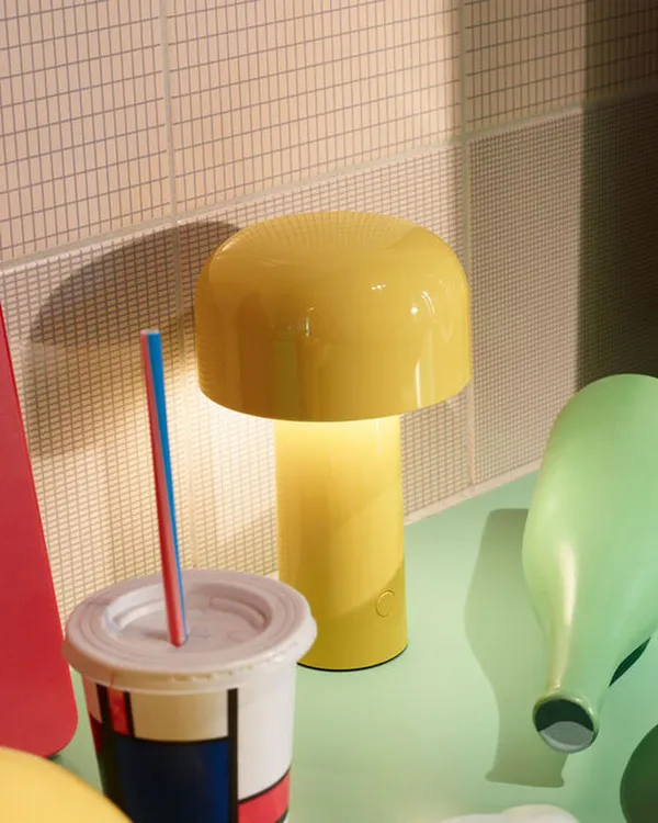 Bellhop Bordlampe Bærbar Gul
