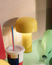 Bellhop Bordlampe Bærbar Gul