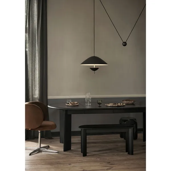 Lod Pendant Lampe Iron Black