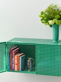 Perforated Seinäkaappi Soft Jade