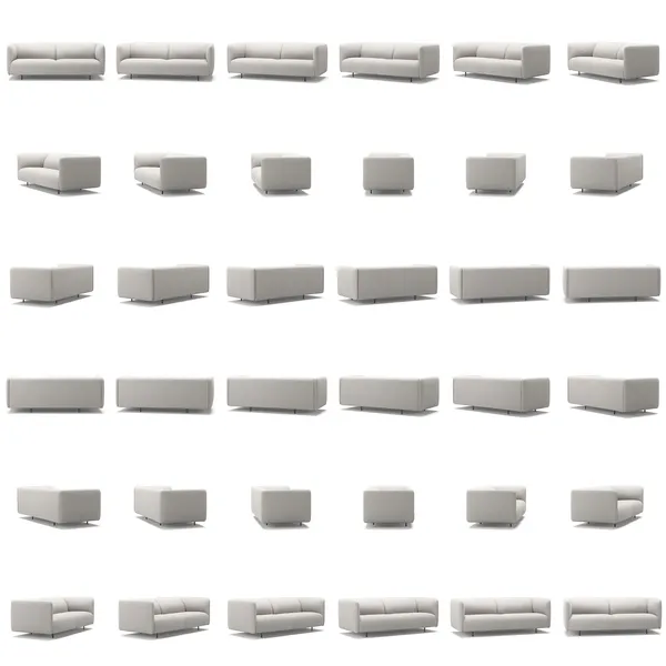 Urban 25-Sitssoffa Bouclétyg Calm White