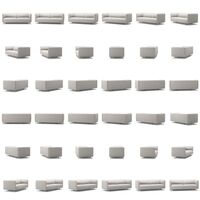 Urban 25-Sitssoffa Bouclétyg Calm White