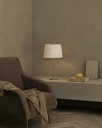 CDC.1 Loungestol Around Bouclé Dedar 141 / Antik Messing Fod