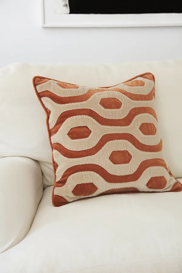 Varanasi Tyynynpäällinen Terracotta/Tan 50x50 cm
