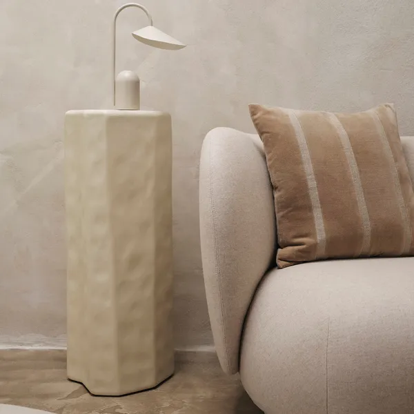Senti Stripe Pyntepute 50x50 cm Dark Sand
