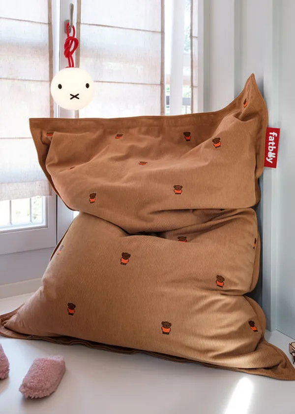 Original Slim Recycled Cord x Miffy Sittsäck Teddybear