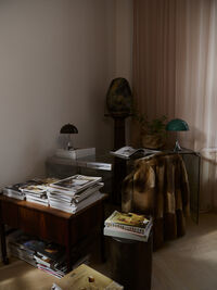 Panthella 250 Bordlampe Bærbar Original Opal Green