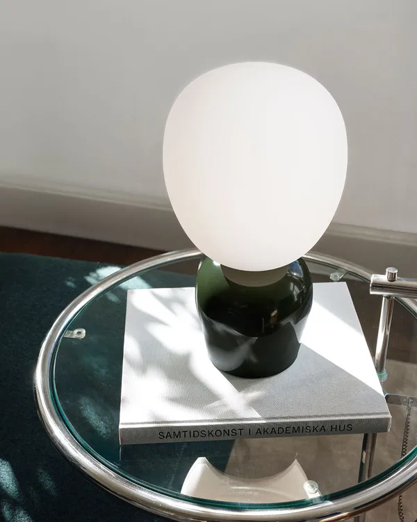Buddy Table Lamp Glossy Forest Green / Opal