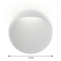 Flindt Vegglampe Ø400 LED 2700K Hvit