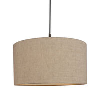 Soft Riippuvalaisin Ø44 cm Metallipronssinvärinen / Linen Natural