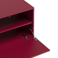 Bloc Tv-Benk 180 cm Garnet Red