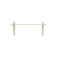 Levi Wall Shelf 90 cm Small Aluminium / Naturlack Ash
