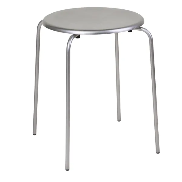 Petit Rond Taburet Rustfrit Stål