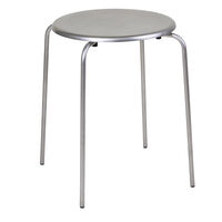 Petit Rond Taburet Rustfrit Stål