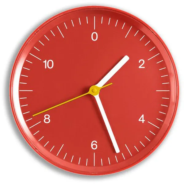 Wall Clock (Recycled) Red