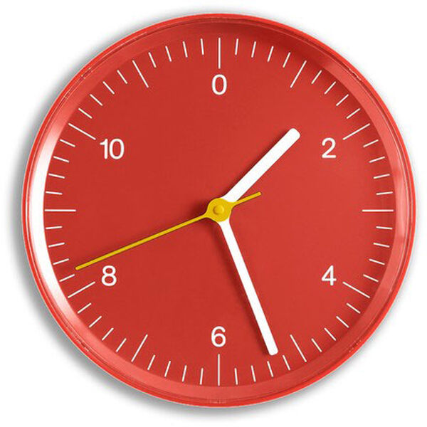 Wall Clock (Recycled) Red