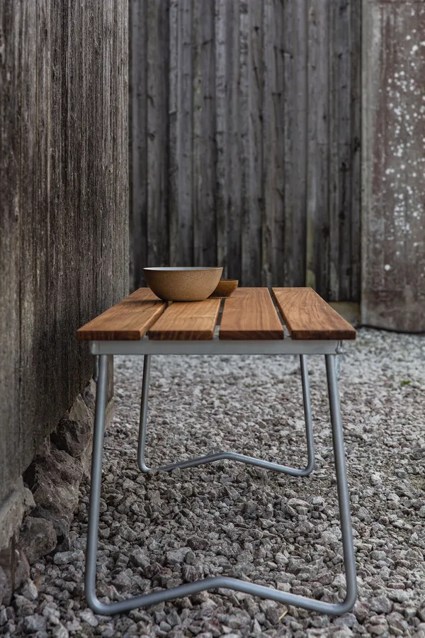 Bænk 8 110 cm Ubehandlet Eg / Varmgalvaniseret Stål