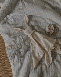 Gingham Sky Blue Muslin Vattæppe 100x140 cm