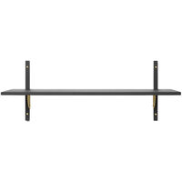 Sector Single Wide Hylly 34x87 cm Oak/Messinginvärinen