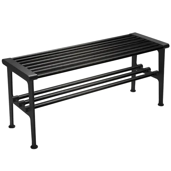 Nostalgi Bänk 100 cm Svartbetsad Ek / Svart