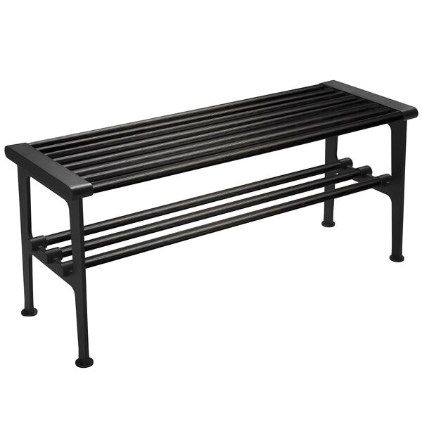 Nostalgi Bänk 100 cm Svartbetsad Ek / Svart