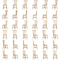 Wood H17 Pinnstol Ek