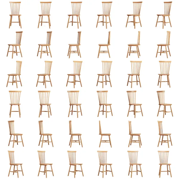 Wood H17 Pinnstol Ek