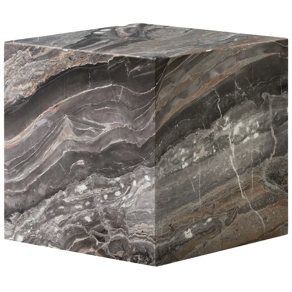 Plinth Sivupöytä 40x40 cm Grey Galaxy