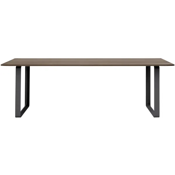70/70 Bord 90x225 cm Massiv Røget Eg / Sort