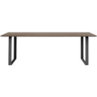 70/70 Bord 90x225 cm Massiv Røget Eg / Sort