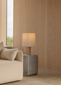 Nonna Bordslampa 49 cm Travertin / Sand