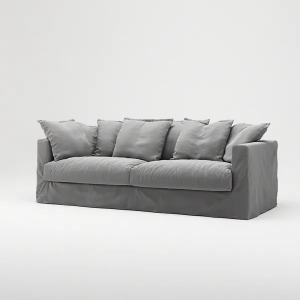 Le Grand Air 3-Personers Sofa Bomuld Lysegrå