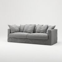 Le Grand Air 3-Personers Sofa Bomuld Lysegrå