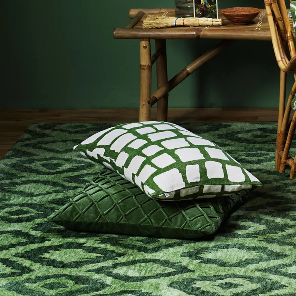 Deva Velvet Pudebetræk 50x50cm Cactus Green
