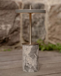 Asteria Move Mini Bordlampe Bærbar Grå Marmor / Stål