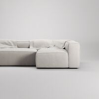 Grand 4-Seter Sofa Divan Høyre Moon White