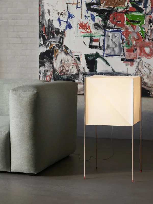Paper Cube Table Lamp Gulvlampe Hvid