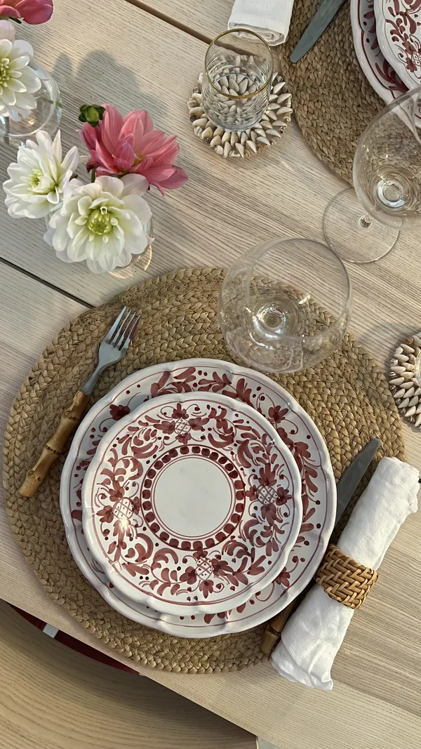 Positano Tallerken 26 cm Rød