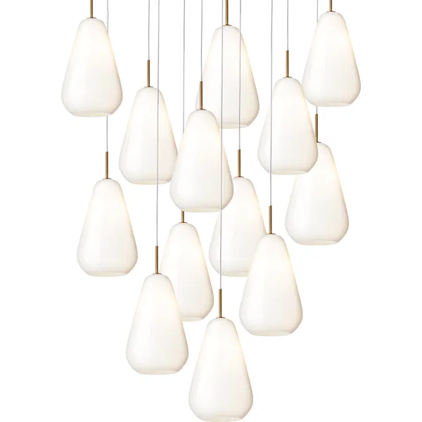 Anoli 13 Kattokruunu Nordic Gold / Opal