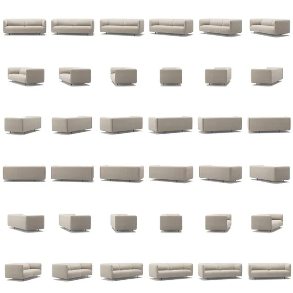 Urban 25-Paikkainen Sohva Tilkkukangas Beige Breeze