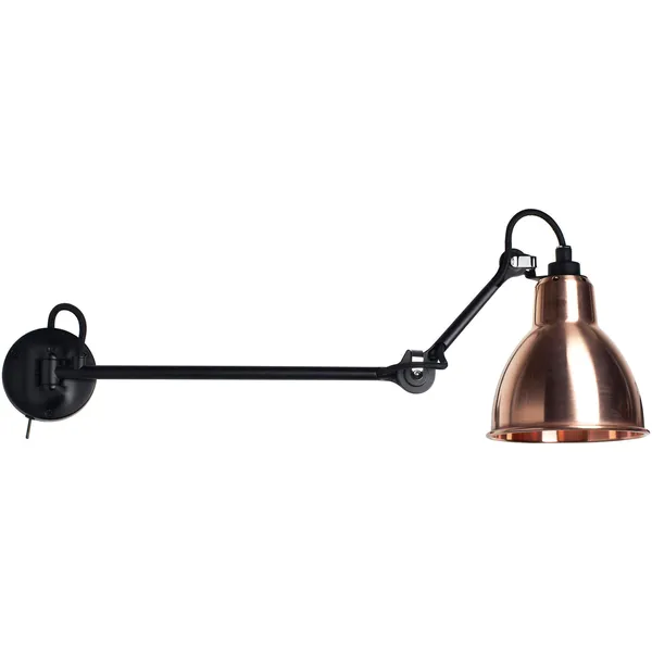 Lampe Gras N°204 L40 SW Væglampe Råt Kobber