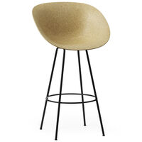 Mat Barstol Armstol 75 cm Hemp / Sort