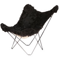 Iceland Mariposa Butterfly Stol Shorn Black/Chrome