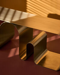 Curva Solid Bänk Silver
