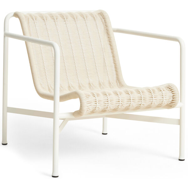 Palissade Cord Loungestol Lav Cream White
